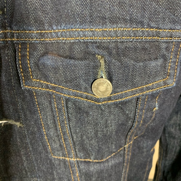 J.Crew Denim Jean Jacket - Dark Wash - US M - Slim - unisex - Picture 6 of 13